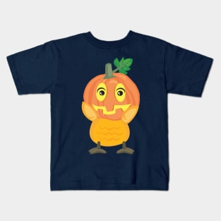 Pumpkin Owl Halloween Cute Design Kids T-Shirt